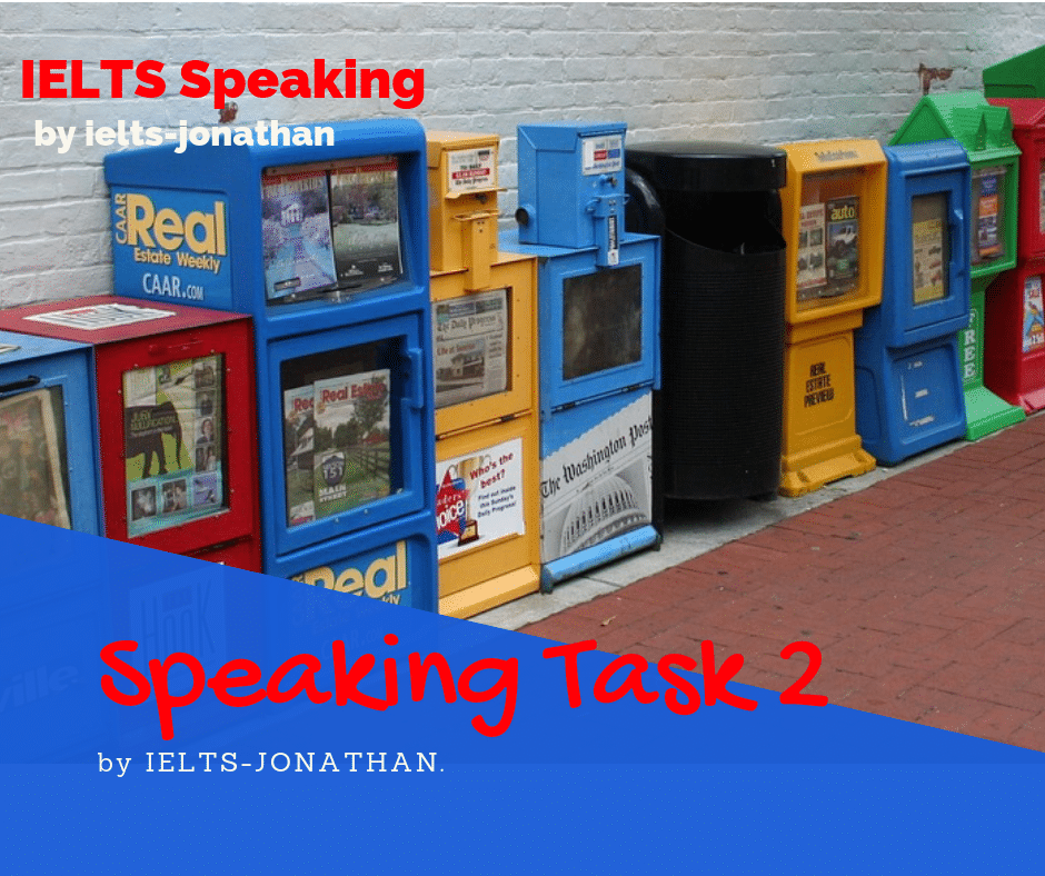 IELTS Speaking Task 2 Response Magazine