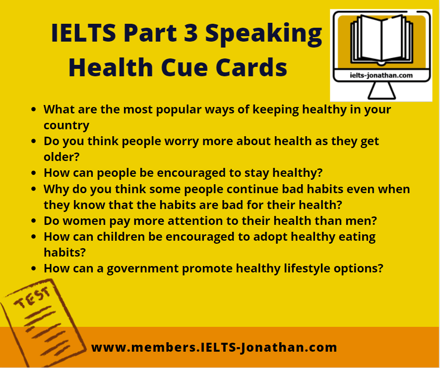 Cue Cards IELTS SPEAKING TEST