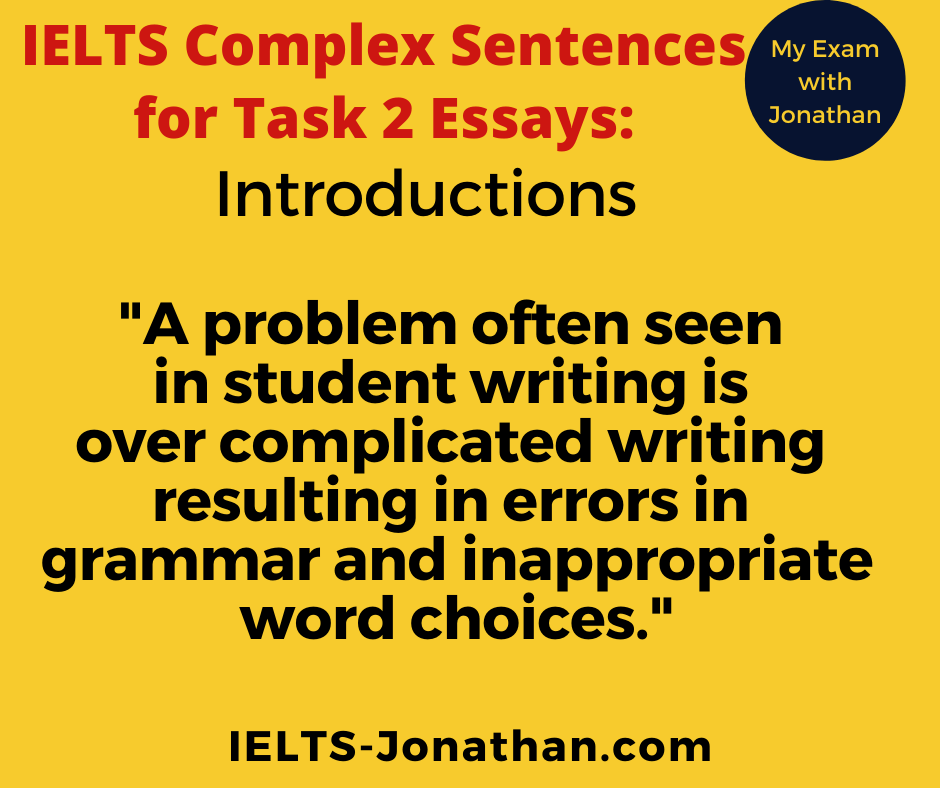 IELTS COMPLEX SENTENCES